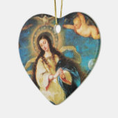 Angels and Immaculate Conception of Virgin, Heart Keramisch Ornament (Links)