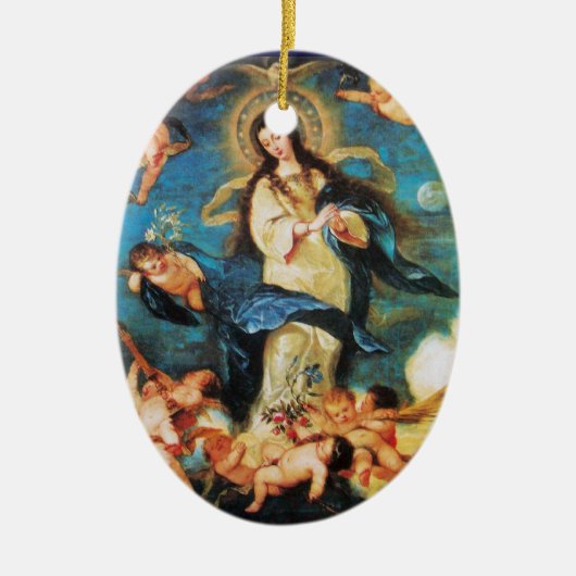 Angels and Immaculate Conception of Virgin Keramisch Ornament (Voorkant)