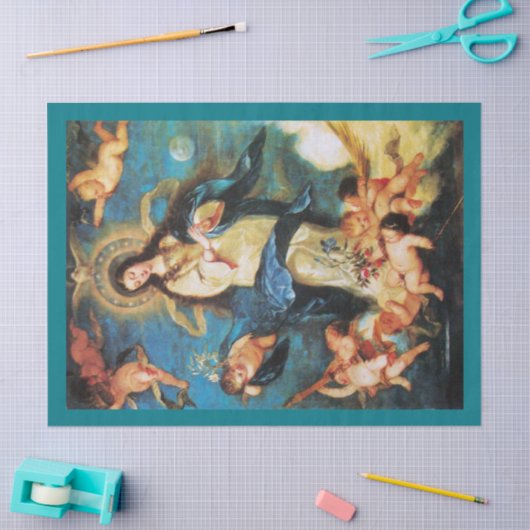 Angels and Immaculate Conception of Virgin Tissuepapier (Craft)