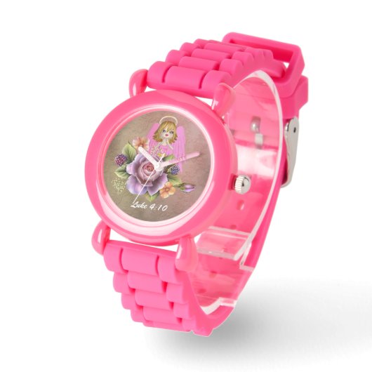 Angels beschuldigt u van roze glitter Watch Horloge (Hoek)