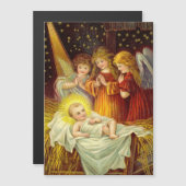  Angels Bezoek de Baby Jezus Holiday Car (Voorkant / Achterkant)