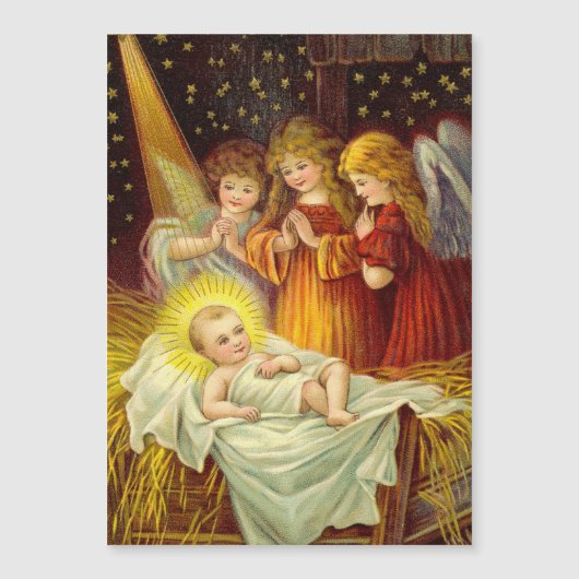  Angels Bezoek de Baby Jezus Holiday Car (Voorkant)