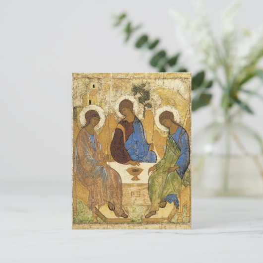 Angels bij Mamre Trinity Briefkaart (Staand voorkant)