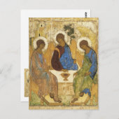 Angels bij Mamre Trinity Briefkaart (Voorkant / Achterkant)