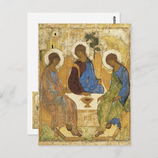 Angels bij Mamre Trinity Briefkaart (Voorkant / Achterkant)