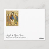 Angels bij Mamre Trinity Briefkaart (Achterkant)