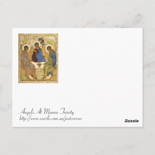 Angels bij Mamre Trinity Briefkaart (Achterkant)