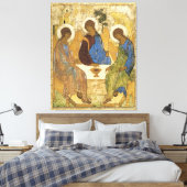 Angels bij Mamre Trinity Canvas Afdruk (Insitu (Slaapkamer))