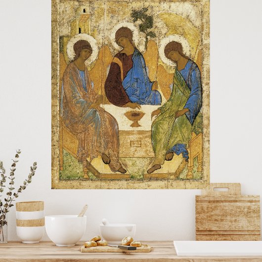 Angels bij Mamre Trinity Poster (Keuken)