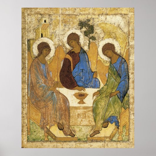 Angels bij Mamre Trinity Poster (Voorkant)