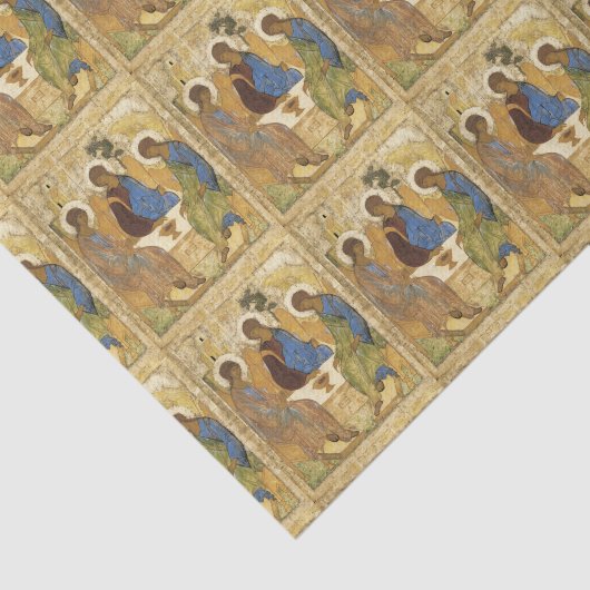 Angels bij Mamre Trinity Tissuepapier (Detail)