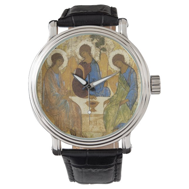 Angels bij Mamre Trinity Watch Horloge (Voorkant)
