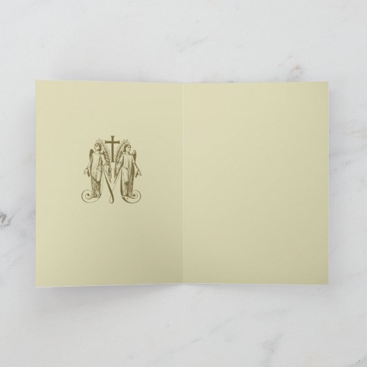 Angels Blessed Virgin Mary Symbool  Kaart (Binnen)