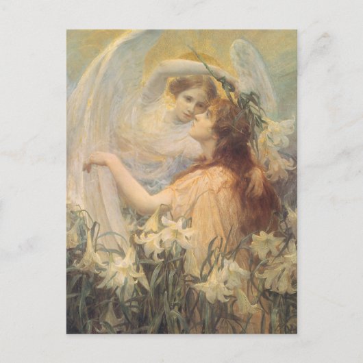 Angel's boodschap van George Swinstead,  kunst Briefkaart (Voorkant)