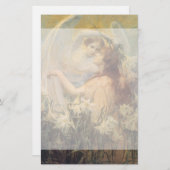 Angel's boodschap van George Swinstead,  kunst Briefpapier (Voorkant / Achterkant)