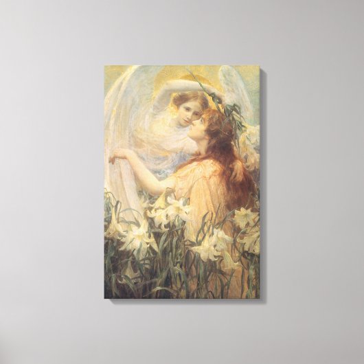 Angel's boodschap van George Swinstead, kunst Canvas Afdruk (Voorkant)