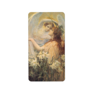 Angel's boodschap van George Swinstead,  kunst Etiket