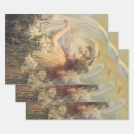Angel's boodschap van George Swinstead,  kunst Inpakpapier Vel
