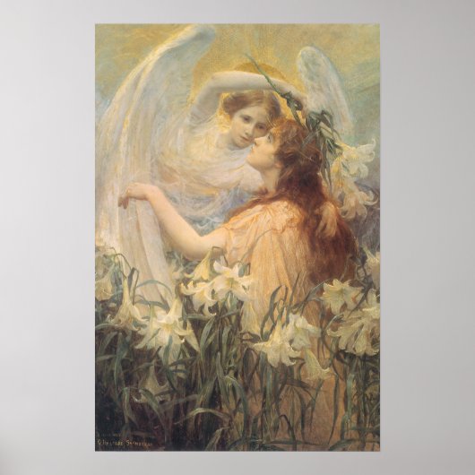 Angel's boodschap van George Swinstead,  kunst Poster (Voorkant)