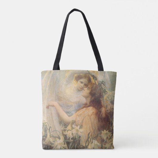 Angel's boodschap van George Swinstead, kunst Tote Bag (Achterkant)