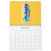 Angels Calendar: Niet-bebouwde pasteeltekeningen Kalender (Feb 2026)