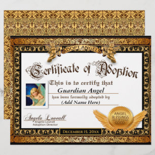 Angels™ Certificate of Adoption aannemen