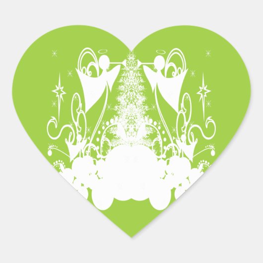 Angels Change Colors Hart Sticker (Voorkant)