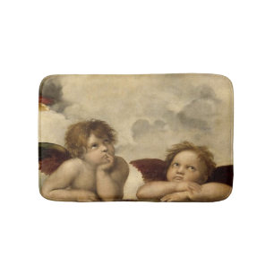 Angels Cherubs Raphael Santi Sistine Madonna Badmat