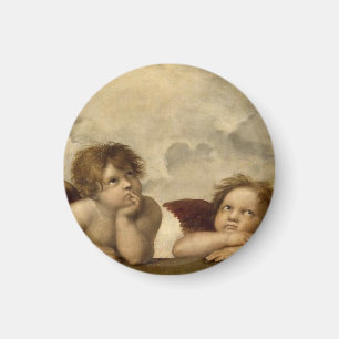 Angels Cherubs Raphael Santi Sistine Madonna Magneet