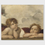 Angels Cherubs Raphael Santi Sistine Madonna Sweet Cadeaupapier (Vlak)