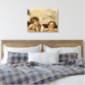 Angels Cherubs Raphael Santi Sistine Madonna Sweet Canvas Afdruk (Insitu (Slaapkamer))