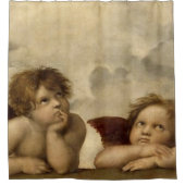 Angels Cherubs Raphael Santi Sistine Madonna Sweet Douchegordijn (Voorkant)