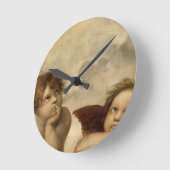 Angels Cherubs Raphael Santi Sistine Madonna Sweet Ronde Klok (Hoek)
