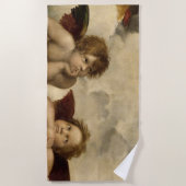 Angels Cherubs Raphael Santi Sistine Madonna Sweet Strandlaken (Voorkant)