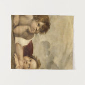 Angels Cherubs Raphael Santi Sistine Madonna Sweet Wandkleed (Voorkant (horizontaal))