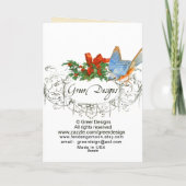 Angels Cherubs  stijl kerst Kaart (Achterkant)