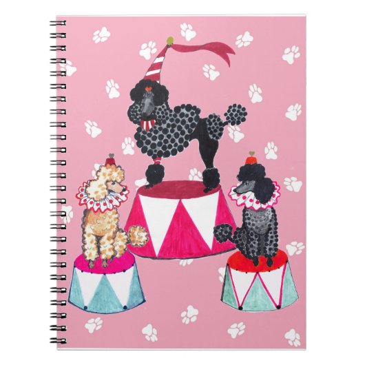 Angels Circus Poodle notebook van Gulliver Notitieboek (Voorkant)