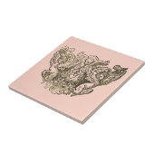 Angels – Coat of arms – Emblem rosa rose Tegeltje (Zijkant)