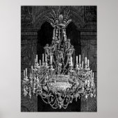 Angels Crystal Chandelier  kunst Poster (Voorkant)