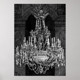 Angels Crystal Chandelier  kunst Poster