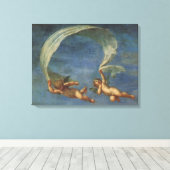 Angels Detail van Adonis Led door Cupids van Alban Canvas Afdruk (Insitu (Houten vloer))