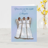 Angels die denken aan je religie in de Sight of An Kaart (Gele Bloem)