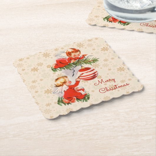Angels die het Onderzetter van de kerstboom decort (Gebogen)