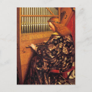 ANGELS DIE MUZIEK SPELEN, detail, Gehechtheid Briefkaart