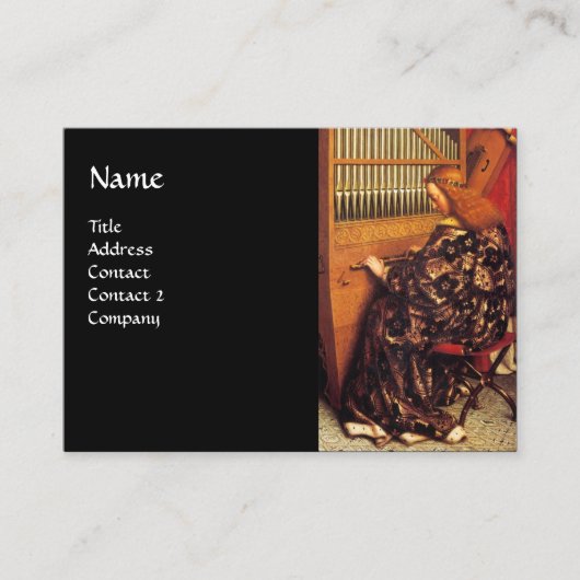 ANGELS DIE MUZIEK SPELEN, detail Visitekaartje (Voorkant)