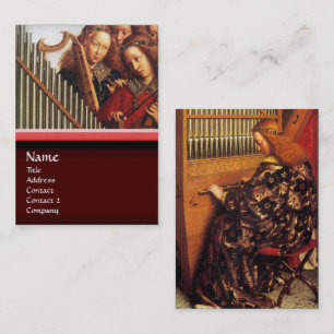 ANGELS DIE MUZIEK SPELEN, detail Visitekaartje