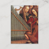 ANGELS DIE MUZIEK SPELEN, detail Visitekaartje (Achterkant)