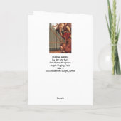 ANGELS DIE MUZIEK SPELEN FEESTDAGEN KAART (Achterkant)