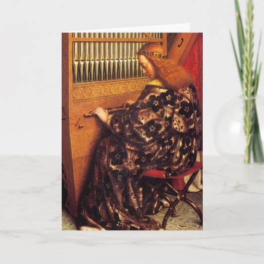 ANGELS DIE MUZIEK SPELEN FEESTDAGEN KAART (Voorkant)