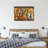 Angels die muziekinstrumenten afspelen canvas afdruk (Insitu (Slaapkamer))